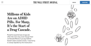 WSJ ADHD article screenshot