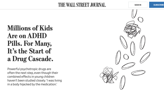 The Pressure to Medicate Your Child is Real and Parents Feel It WSJ ADHD article screenshot